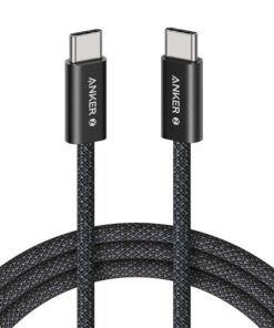 Anker Zolo 240W USB-C to USB-C Cable (6FT, Black) – Super-Fast Charging & Maximum Durability
